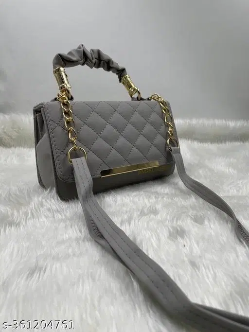 Sling Bag for Women (Grey, 600 g)