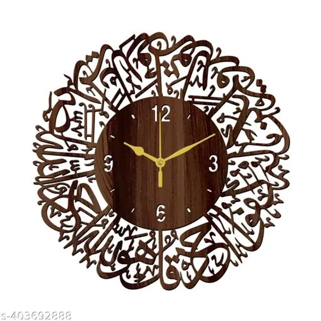 Wooden Wall Clock, Brown