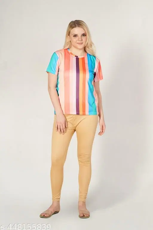 Tshirts for Women (Multicolor, S)