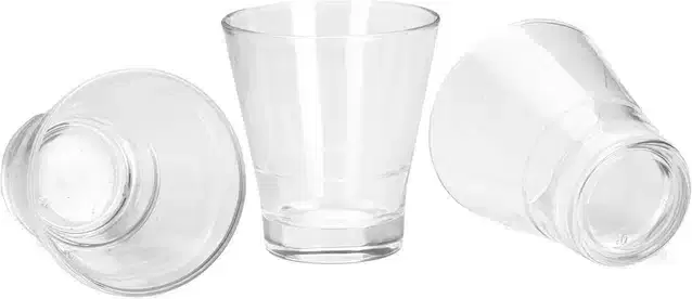 Liquor cum Cocktail Glasses, Transparent, 150 ml, Pack of 3