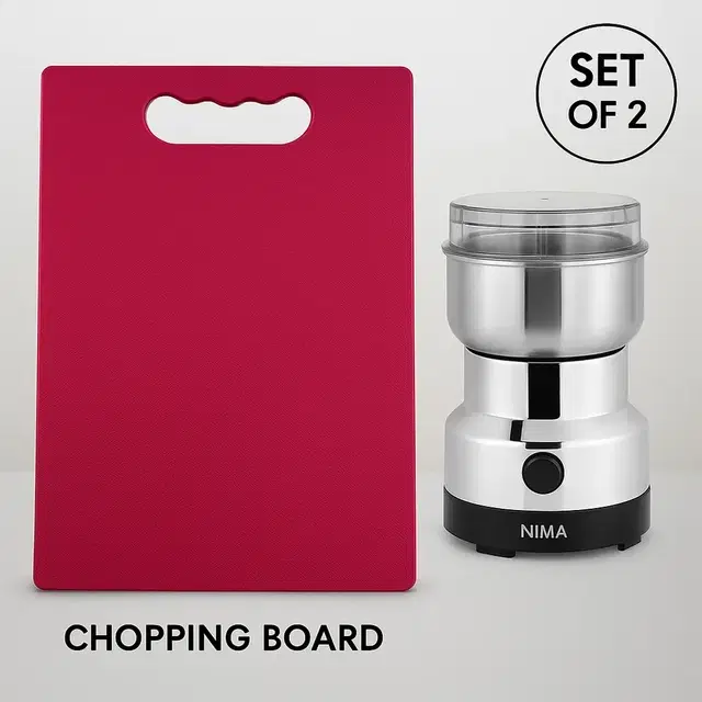 2 Pc Combo Set (Chopping Board + Nima Electric Grinder)