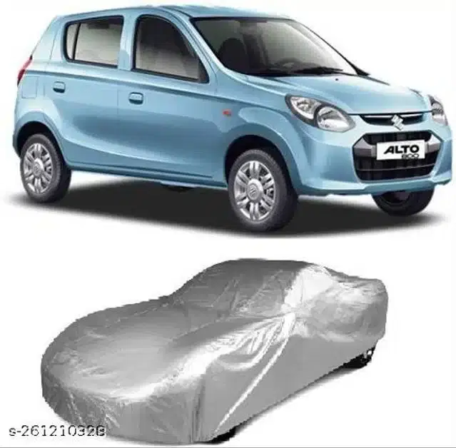Taffeta Waterproof Car Cover for Maruti Suzuki Alto 800, Multicolor