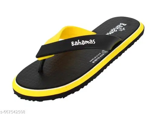 Bahamas Flip-flops for Men (Black, 6)
