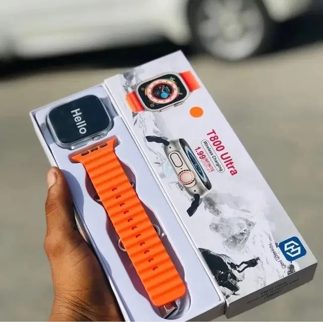 Silicone T800 Ultra Smartwatch, Orange