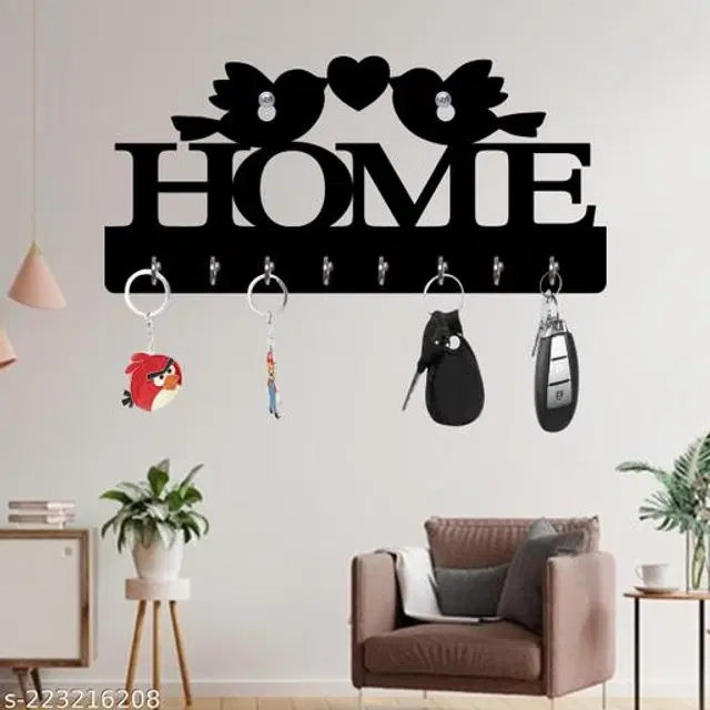 Wooden Key Holder, Black