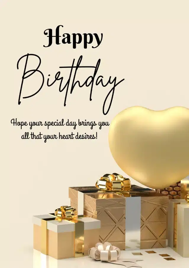 Birthday Greeting Card, Multicolor