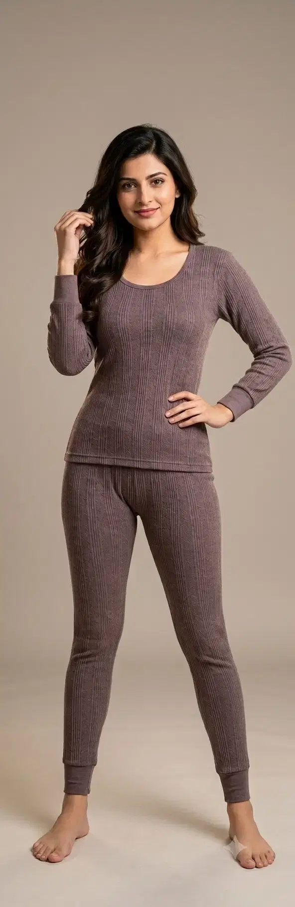 Thermal Set for Women (Brown, 38)