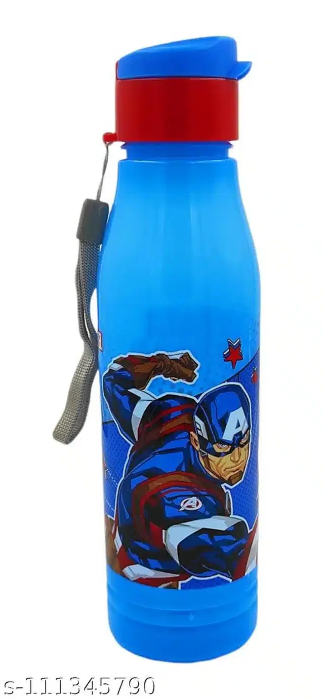 Plastic Water Bottle, Blue, 800 ml