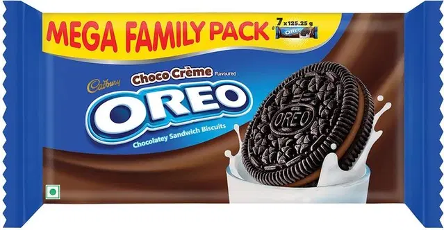 Cadbury Oreo Chocolate Flavour Creme Sandwich Biscuit Mega Family Pack 876.75 g