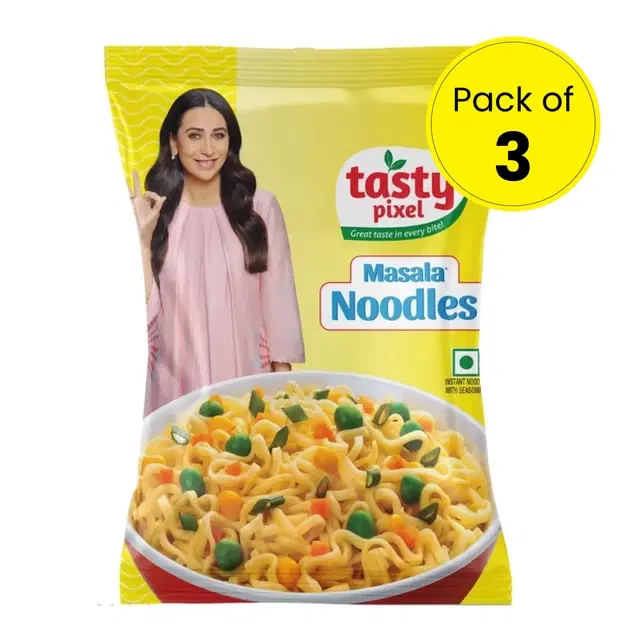 Veeba Tasty Pixel Masala Noodles 3X55 g (Pouch) (Pack of 3)