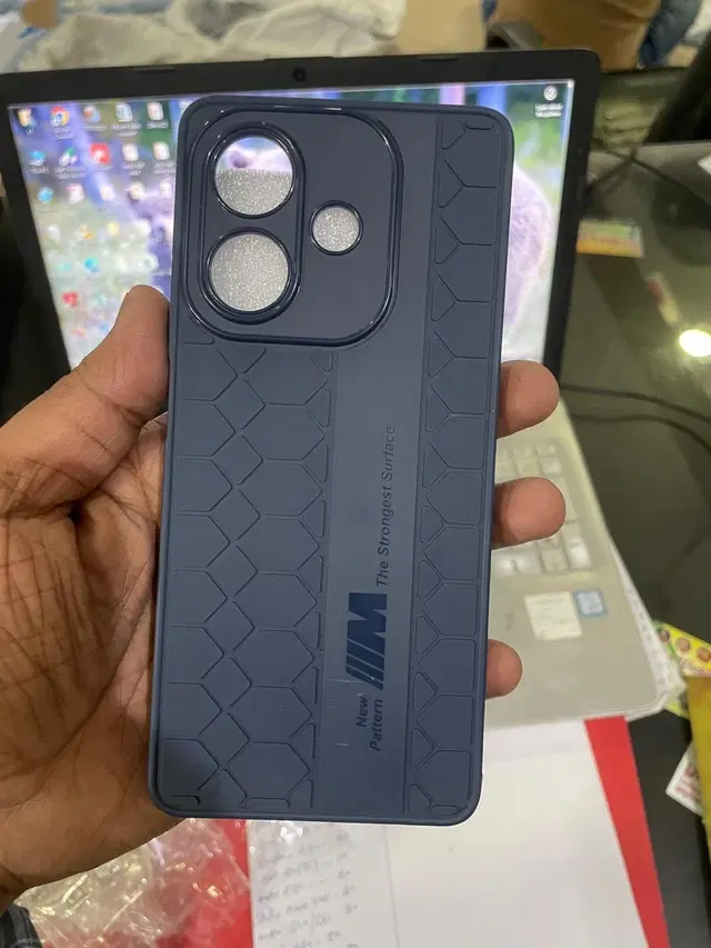 Pvc Back Cover For Oppo A3X 5G, Blue