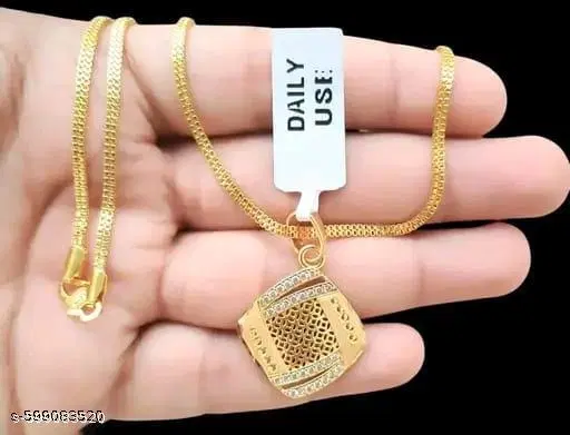 Pendant with Chain for Women (Gold)