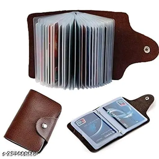 Leather Card Holder, Multicolor