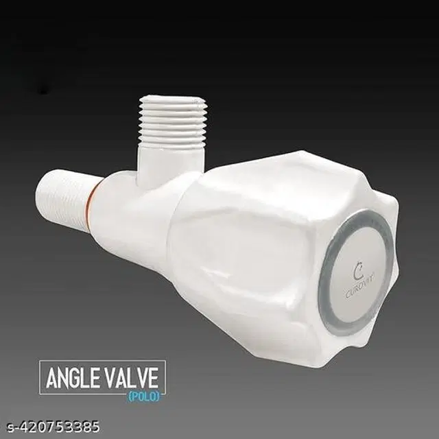 Plastic Angle Neck Tap, White
