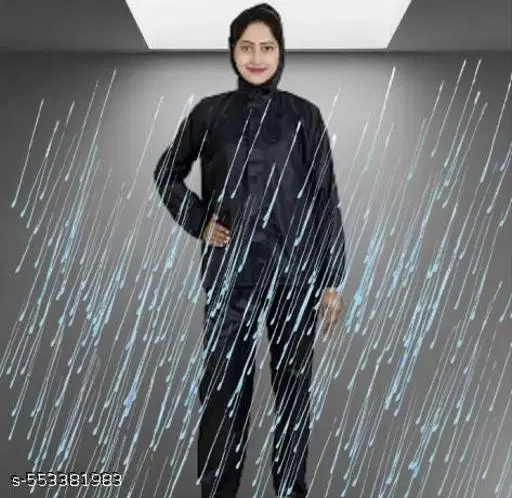 Polyester Solid Raincoat for Men/women, Multicolour (S)