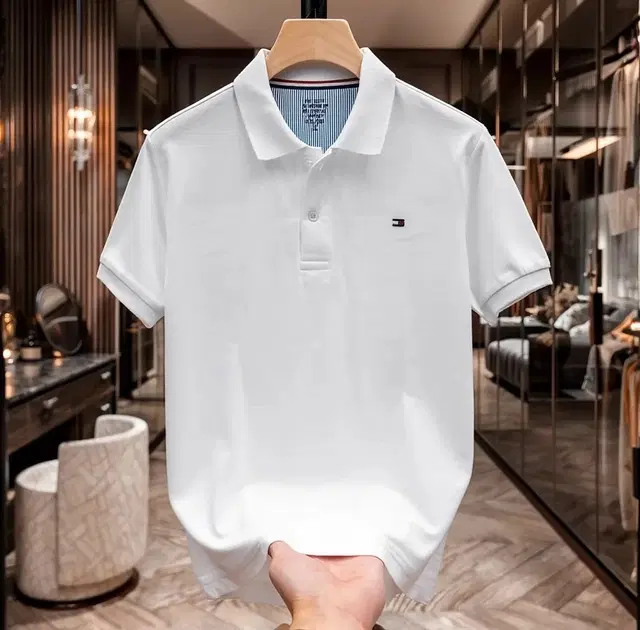 Cotton Matty Solid T-shirt For Men, White (M)