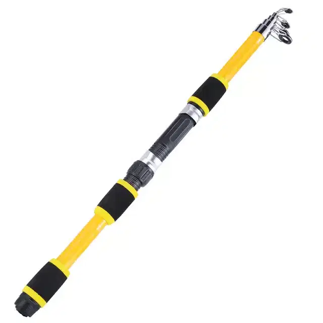 Graphite Fishing Rod, Yellow, 2.1 m