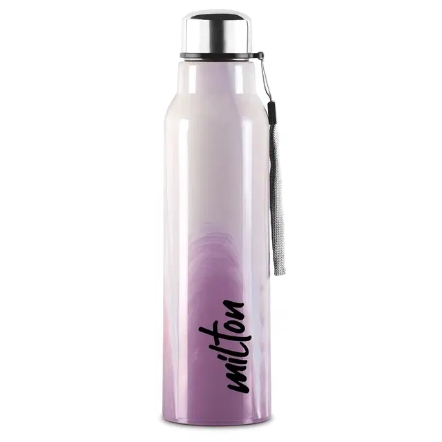Milton Water Bottle Steel Marble 900 PU Insulated, Inner Stainless Steel Water Bottle, 630 ml, Leak Proof, BPA Free, Ideal for Home, Office, Gym, Travelling, Pink