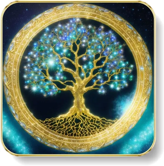 Kc Arts Uv Coated Tree Wall Art Wall Hanging 12x12in
