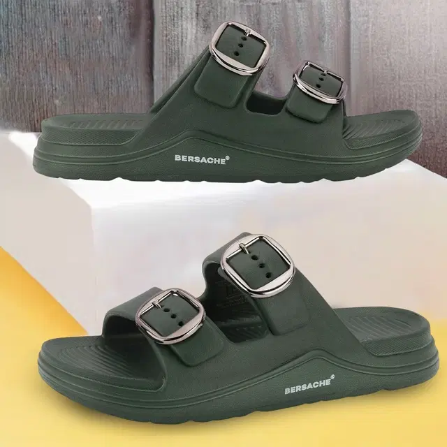 Sliders for Men, Olive (6)