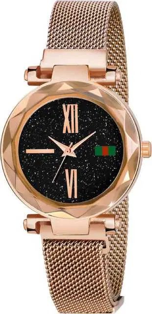 Casual Metal Analog Watch For Women (Copper) (MP-54)