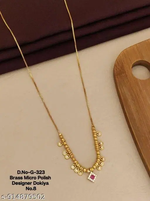 Mangalsutras for Woman for Women (Gold, Free Size)