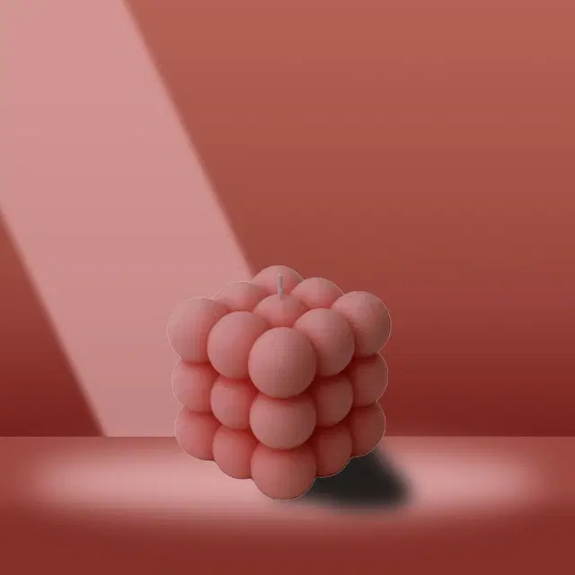 Handmade Bubble Candle, Multicolor, Pack of 1