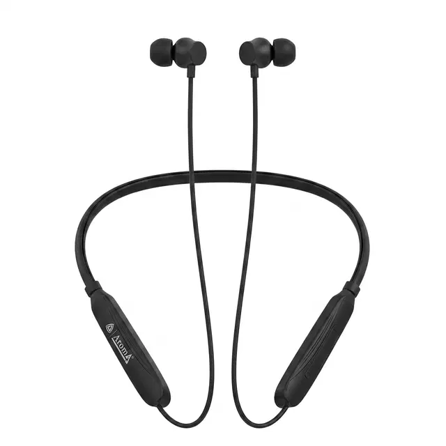 Aroma NB120 Banner Bluetooth Neckband - 40H [Metal Black]