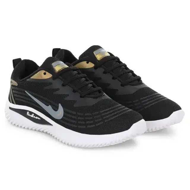 Sports Shoe for Women & Girls (Black, 6)