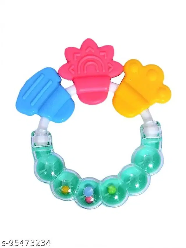Rubber Rattle Toy for Baby, Multicolor