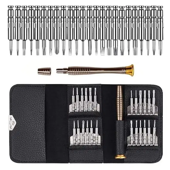 Stainless Steel 25 in 1 Screwdriver Tool Kit, Multicolor, Set of 1