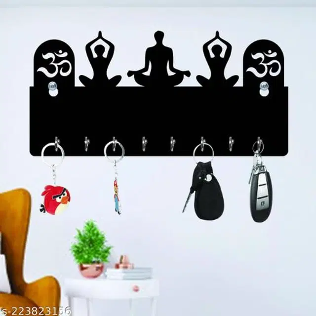 Wooden Key Holder, Black