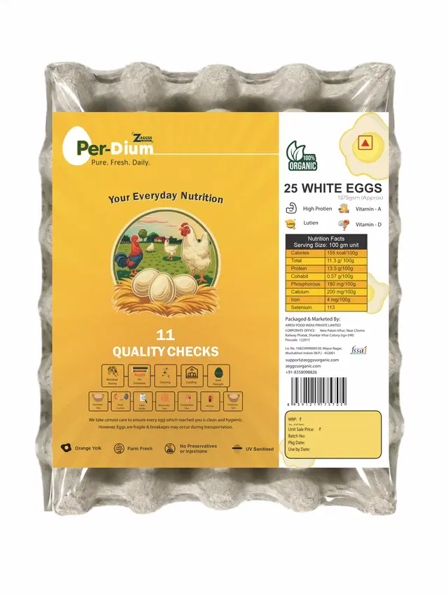 Zeggss White Eggs 25 pcs