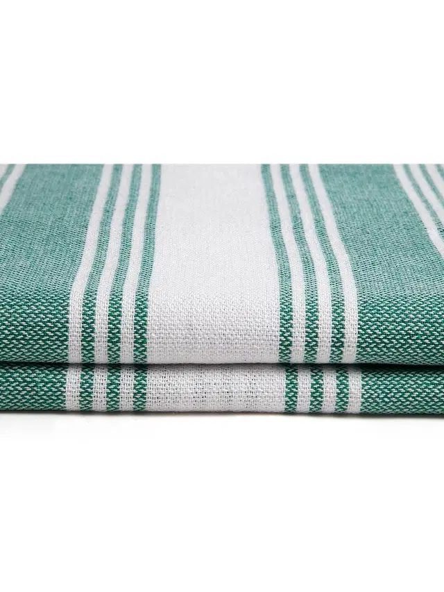 Cotton High Absorbent Bath Towels, Green, Pack of 2