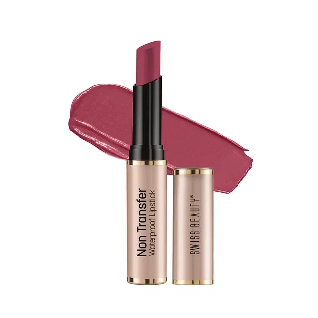 Swiss Beauty Non-Transfer Waterproof Lipstick With Jojoba Seed Oil, Shade- Roseate, 3 g