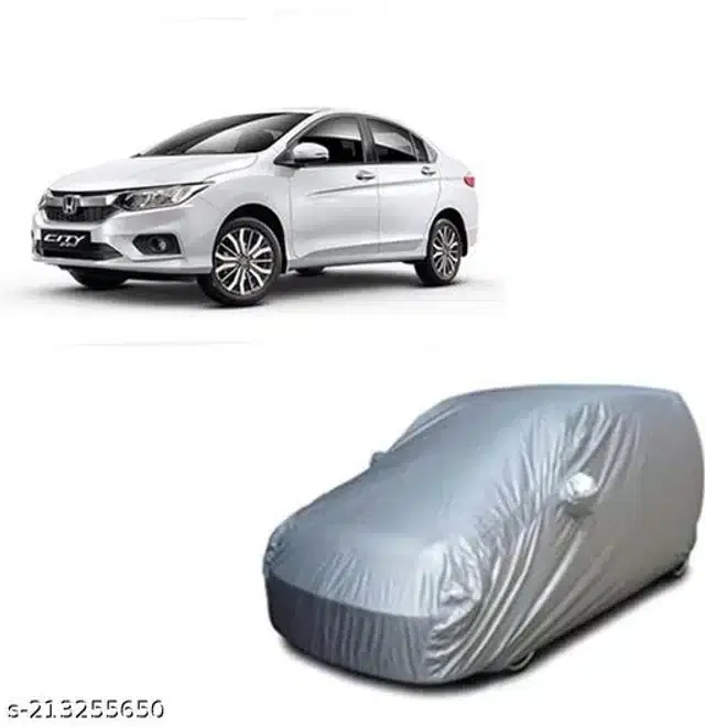 Taffeta Waterproof Car Cover for Honda City i-Dtec, Multicolor