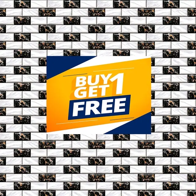 Vinyl Wallpaper for Kitchen Wall, Multicolor, 100x40 cm, Pack of 2