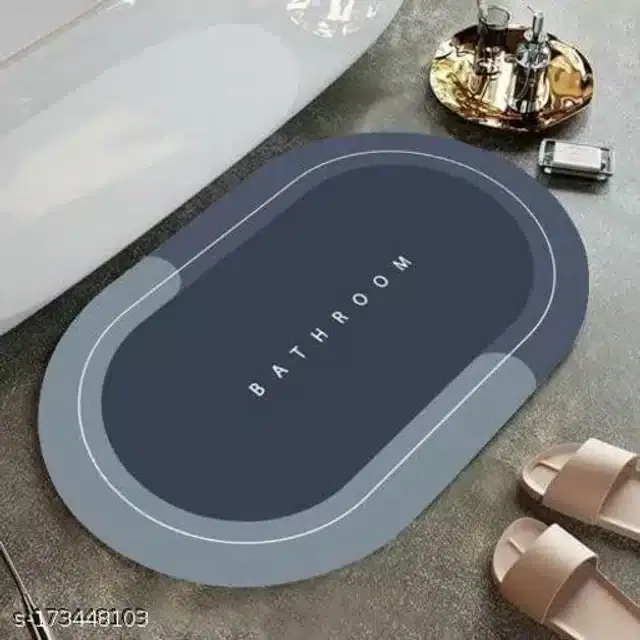 Bath Door Mat, Grey
