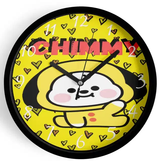 HD Printed Plastic Wall Clock, Multicolor, 10x10 Inches