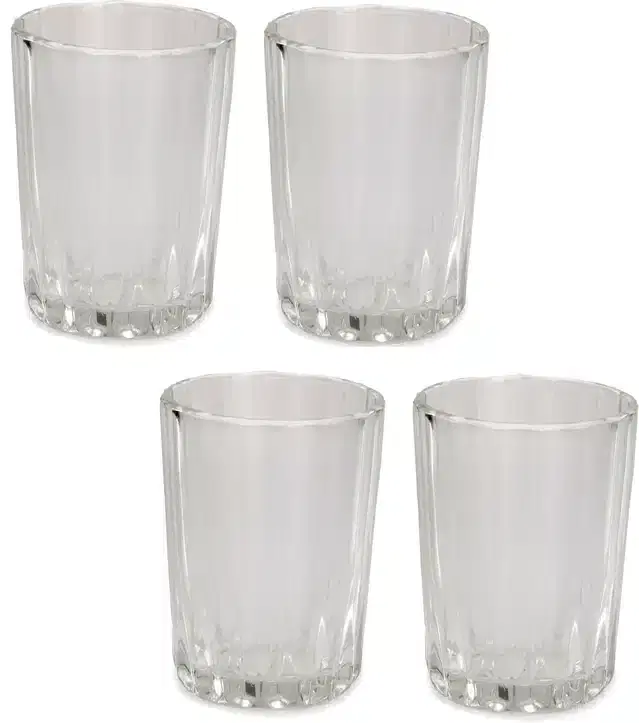Liquor cum Cocktail Glasses, Transparent, 200 ml, Pack of 4