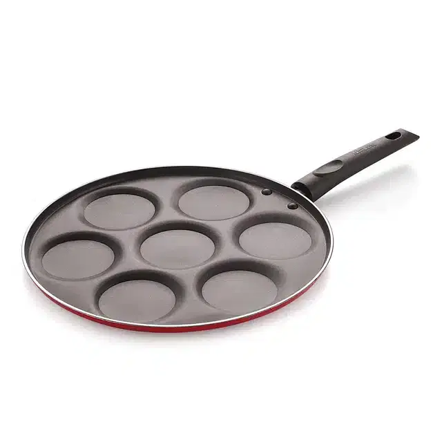 Aluminum Non Stick Uttapam Tawa, Red