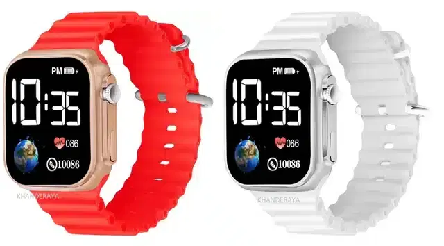 Electronic LED Digital Watch for Kids, Pack of 2 (Multicolor)