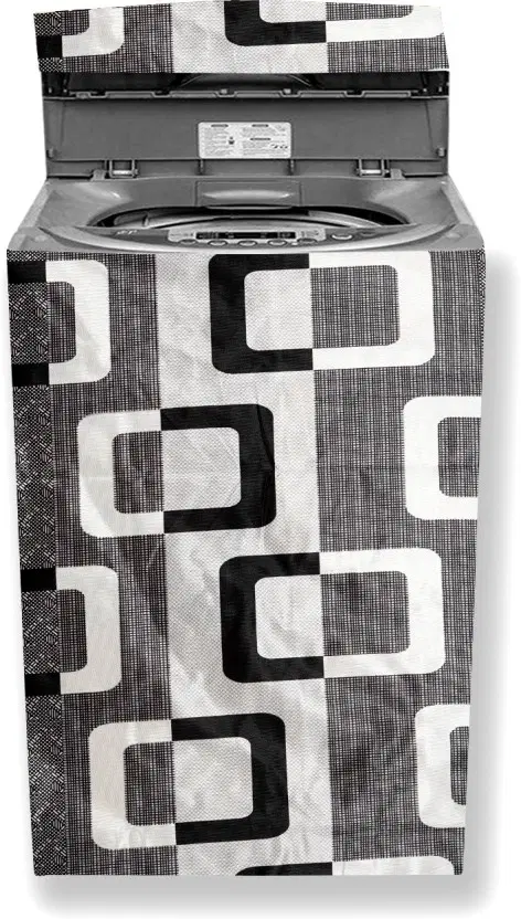 Dustproof Top Load Washing Machine Cover, Black,  6 Kg, 6.5 kg, 7 kg, 7.5 kg, Pack Of 1