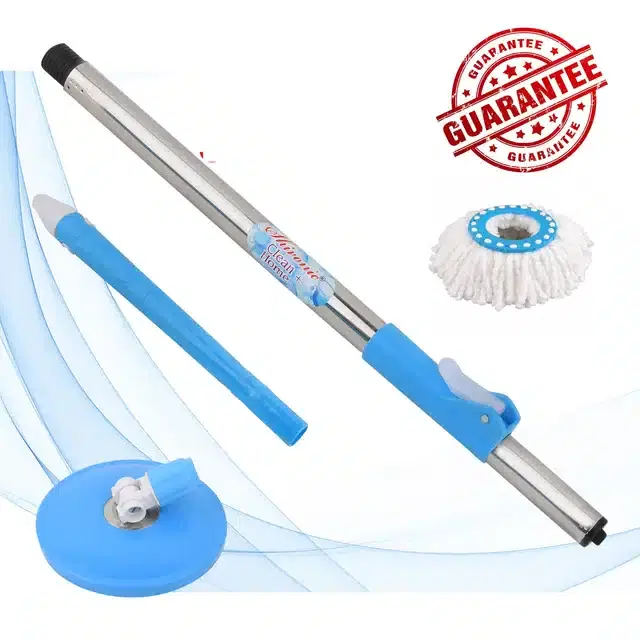 Mop Stick with Refill, Set of 1, Blue