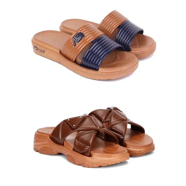 Combo of Sliders for Women, Set of 2 (Multicolor, 5)