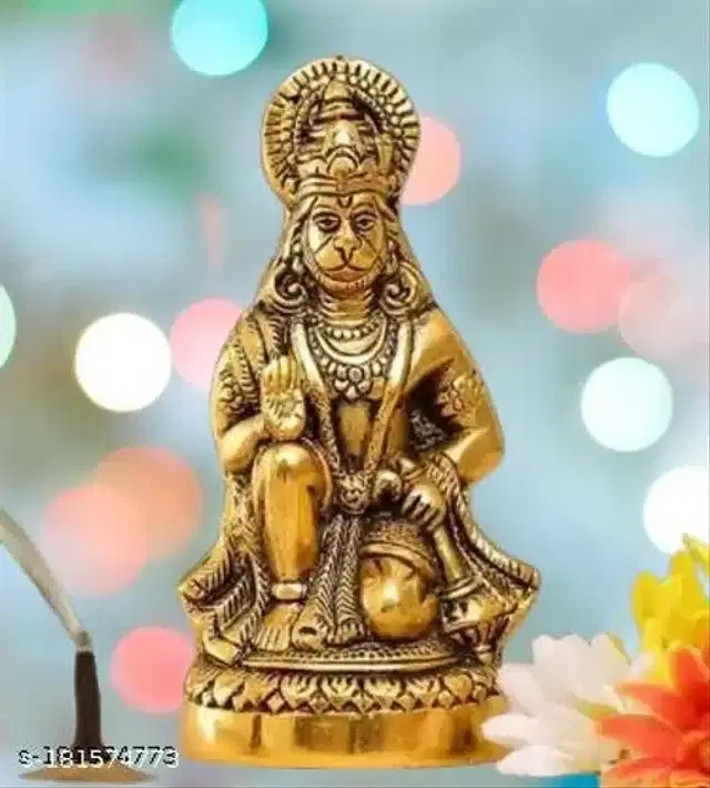 Metal Hanuman ji Idol, Gold