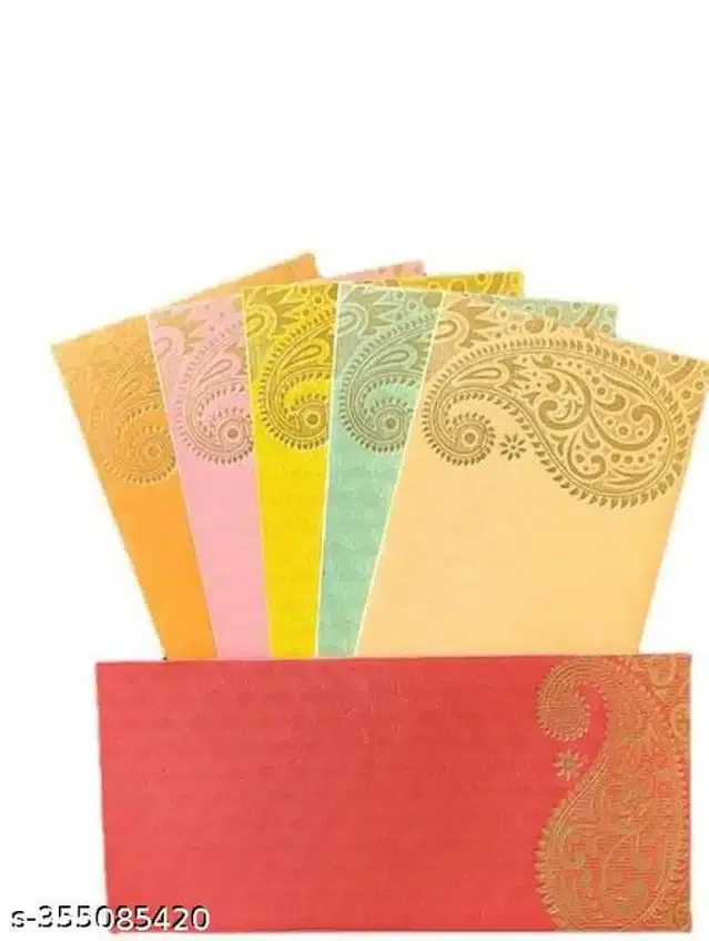 Designer Gift Envelope, Multicolor, Pack of 30