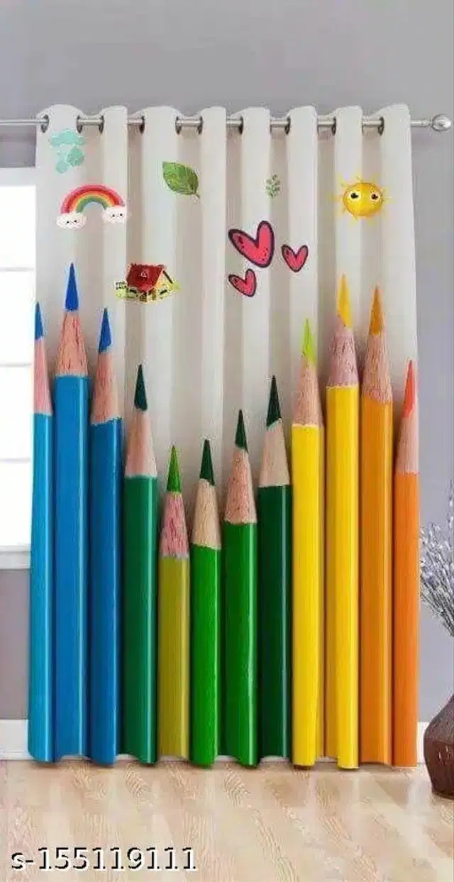 Curtains for Door, Multicolor, 5 Feet