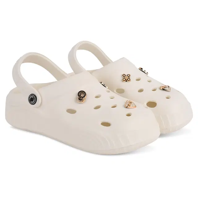 Clogs for Women, Cream (4)