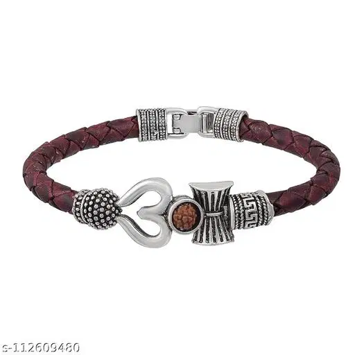 Leather Bracelet for Men, Pack of 10